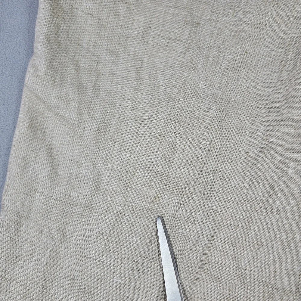 Murano Baird McNutt Linen Dress Pants Mens 44x30 Beige Zac Classic Fit Big Man